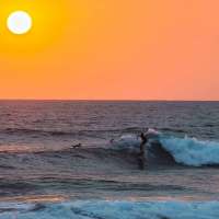 Surfen in Hikkaduwa, Sri Lanka
